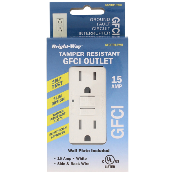 Bright-Way Gfci Outlet White 15A GFCI15WH